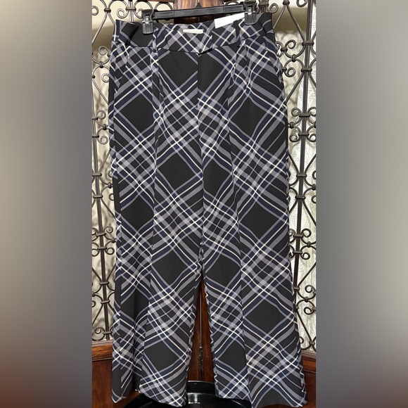 Cato Monochrome Checkered Wide Leg Trousers - Picture 1 of 5